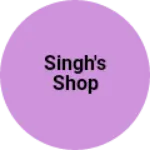 Business logo of Singh's Shop