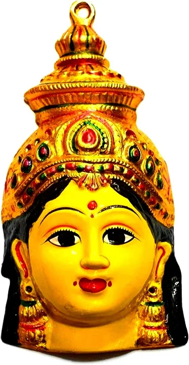 Ammavari Face 6" Inches- Matha Face- Varalakshmi Face- Amman Face or Pooja (6" x 3.5")

 uploaded by business on 4/27/2023