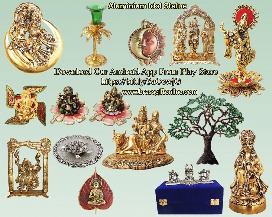 Aluminium Statue for home temple decor and Diwali and Corporate gifting. uploaded by Brass Gift Center on 3/7/2021