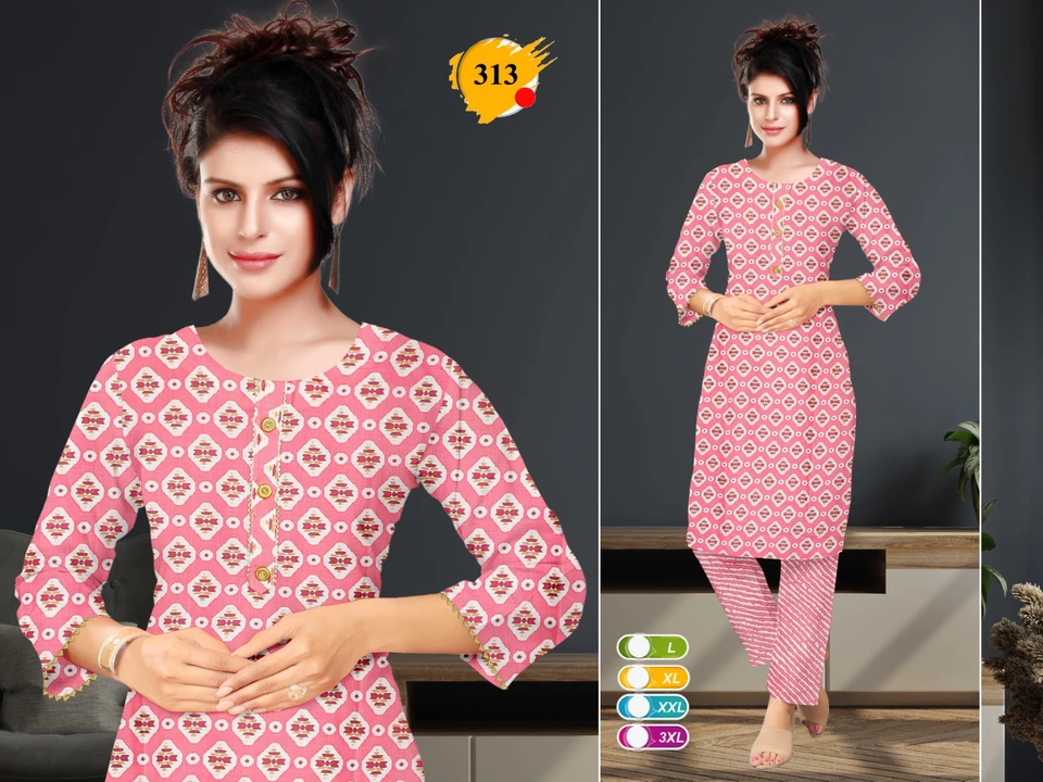 D capsule xl xxl top pant 10 ready designs uploaded by MAHENDRA FASHION on 4/27/2023