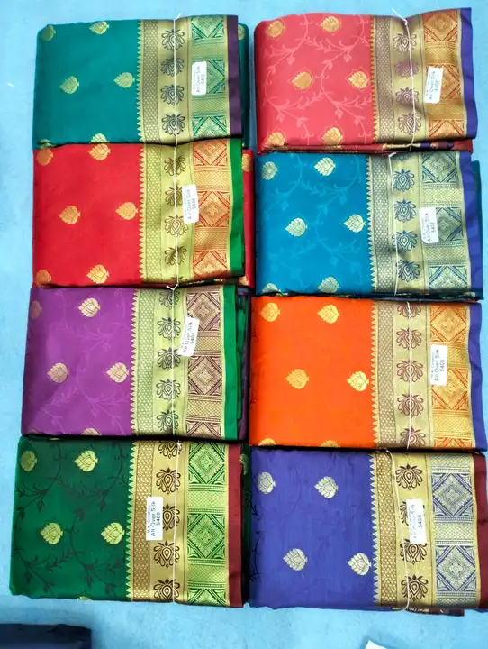 Satin All-over rich pallu  uploaded by M K Creation Fancy handloom silk Saree on 4/27/2023