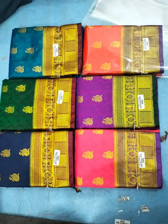 Satin All-over rich pallu  uploaded by M K Creation Fancy handloom silk Saree on 4/27/2023
