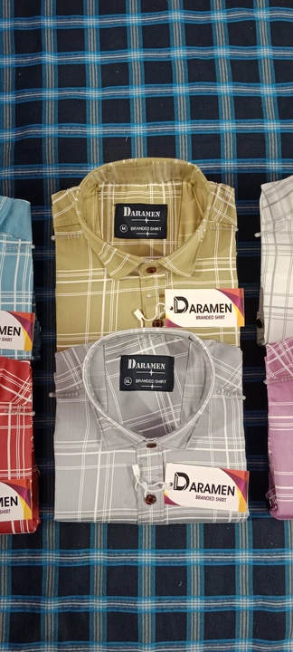 Cottan shirt  uploaded by DARAMEN Shirts             शर्ट मेनुफक्चरिंग  on 4/27/2023