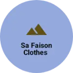 Business logo of SA Faison Clothes