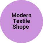 Business logo of Modern textile shope