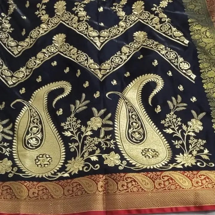 Beautiful Banarasi Embroidery Saree  uploaded by business on 4/27/2023