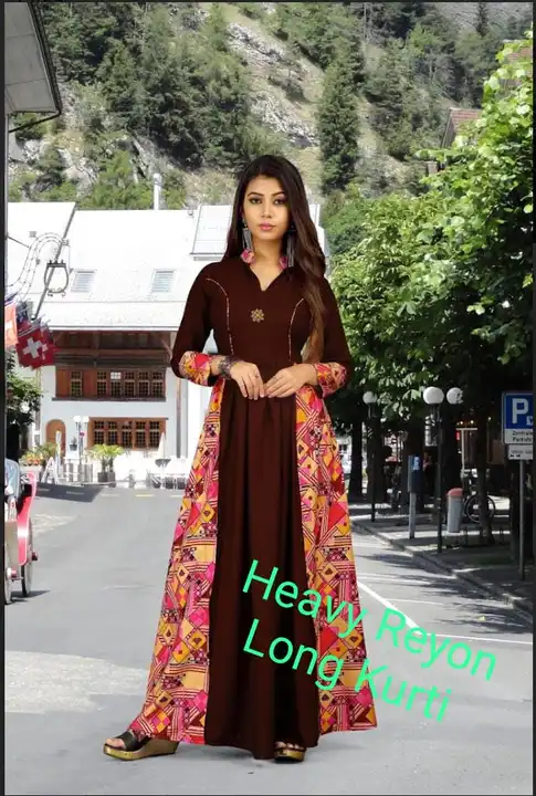 Heavy Reyon kurti uploaded by Shyam Textile on 4/27/2023