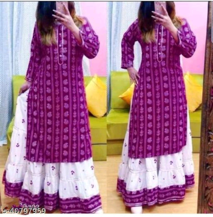 KURTI WITH SKIRT uploaded by business on 4/27/2023