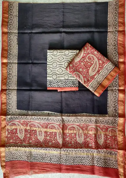 Pure maheshwari silk suite  uploaded by Handloom print on 4/28/2023