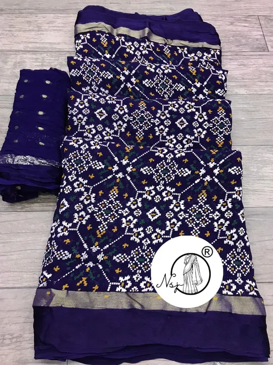 presents very pretty patola saree

beautiful colour combination saree for all ladies 

👉keep shoppi uploaded by Gotapatti manufacturer on 4/28/2023