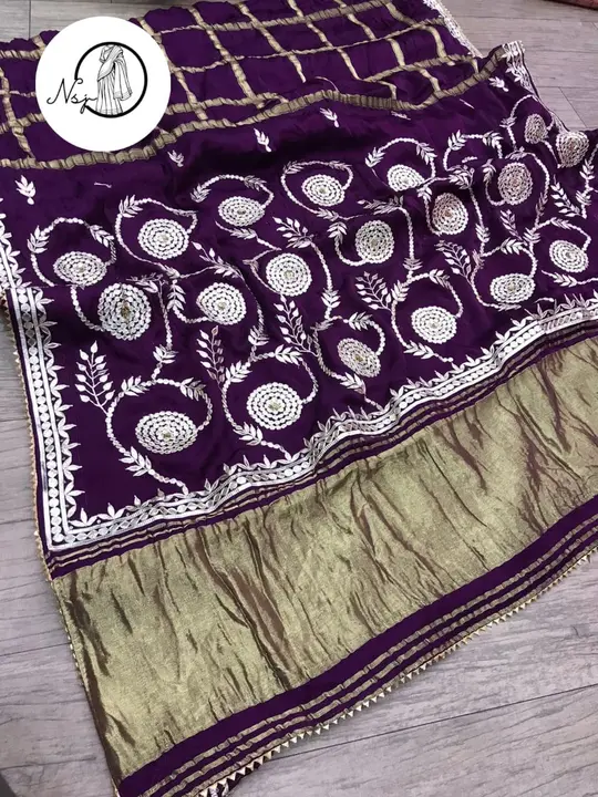 presents Trending  wedding special saree*


beautiful colour combination saree for all ladies 

👉ke uploaded by Gotapatti manufacturer on 4/28/2023