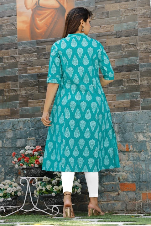 Premium quality cotton printed A-line Princess cut kurti..  uploaded by JaipurTrendz on 4/28/2023