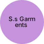 Business logo of S.S Garments