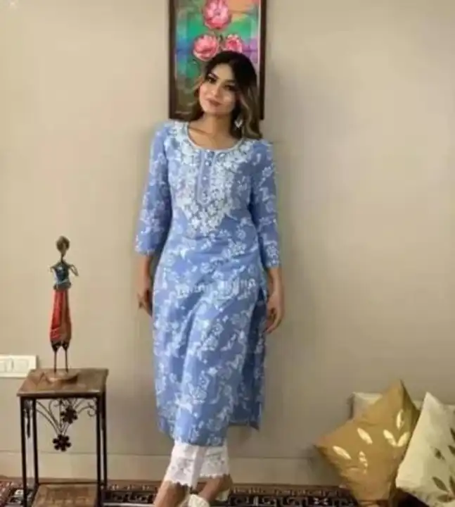 Kurta with pant set  uploaded by Vishu  fashion collection on 4/28/2023