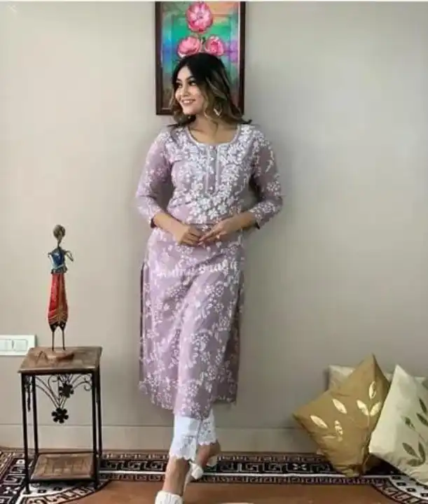 Kurta with pant set  uploaded by Vishu  fashion collection on 4/28/2023