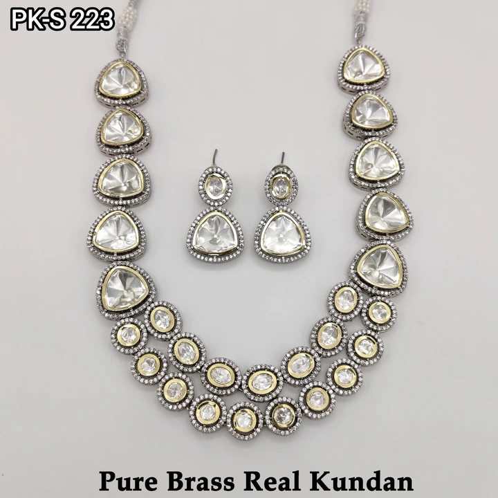 Polki Kundan necklace set  uploaded by Sb designs on 4/28/2023