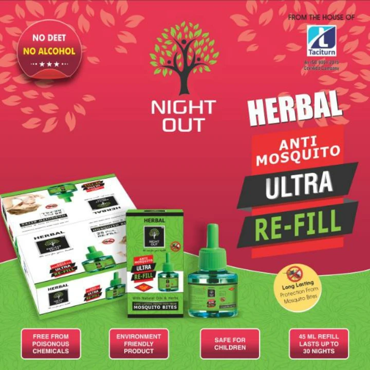 HERBAL NIGHT OUT Ultra Refill  uploaded by Night Out Herbal Mosquito Repellent on 4/28/2023