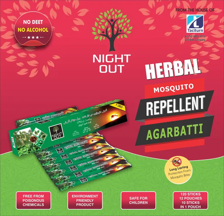 HERBAL NIGHT OUT Mosquito Agarbatti  uploaded by Night Out Herbal Mosquito Repellent on 4/28/2023