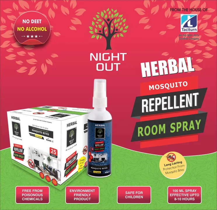 HERBAL NIGHT OUT ROOM SPRAY  uploaded by Night Out Herbal Mosquito Repellent on 4/28/2023
