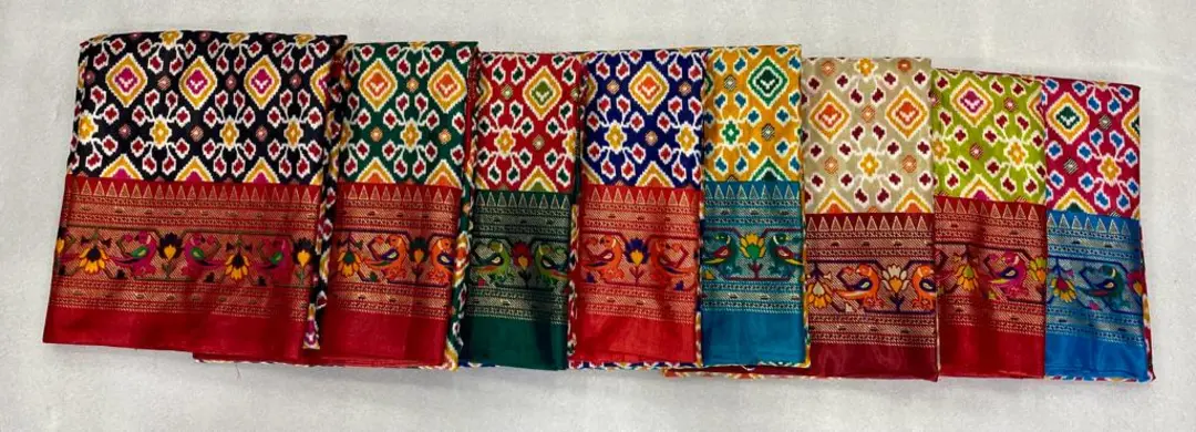 Dola silk Saree with foil Print all over Saree  uploaded by ShubhMangal Silk Mills on 4/28/2023