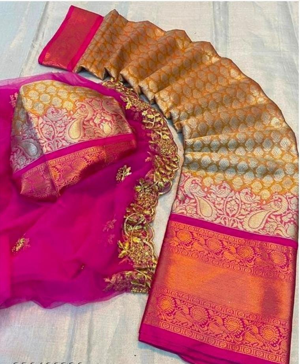 Kanjiwarm silk jaree lengha  uploaded by Villa outfit on 4/28/2023