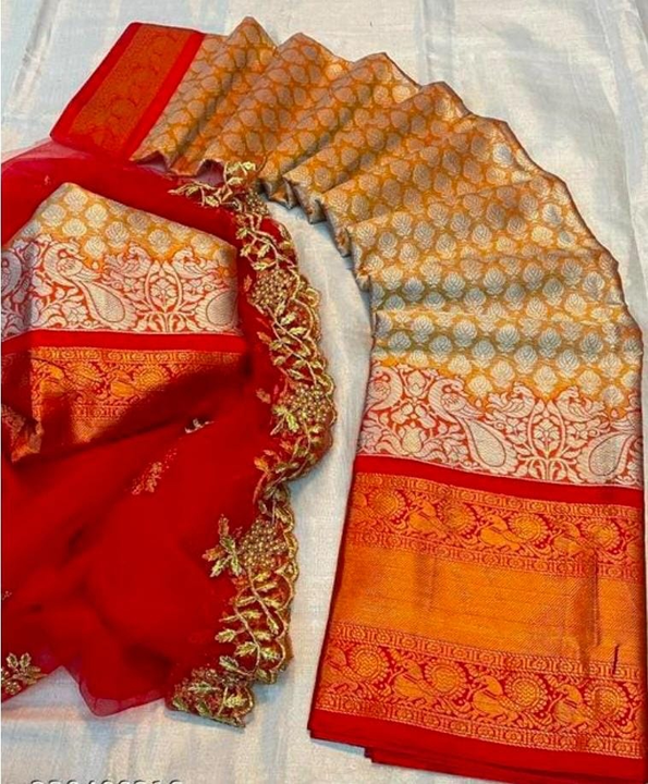 Kanjiwarm silk jaree lengha  uploaded by Villa outfit on 4/28/2023