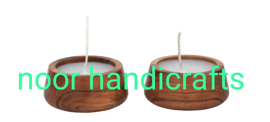 Wooden candle holder uploaded by business on 4/28/2023