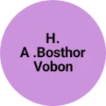 Business logo of H. A .bosthor vobon
