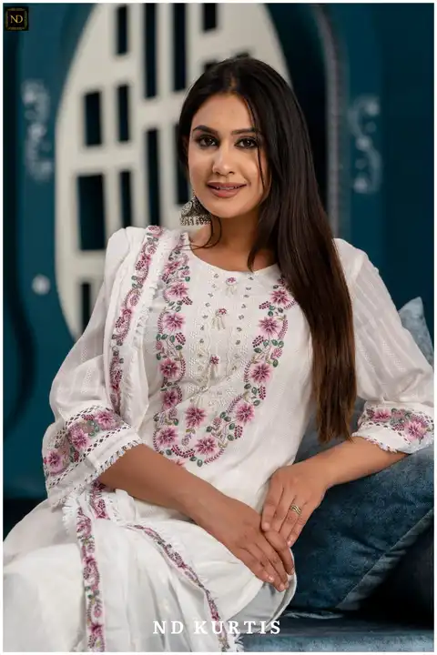 Kurti pant and duptta uploaded by Taha fashion from surat on 4/28/2023