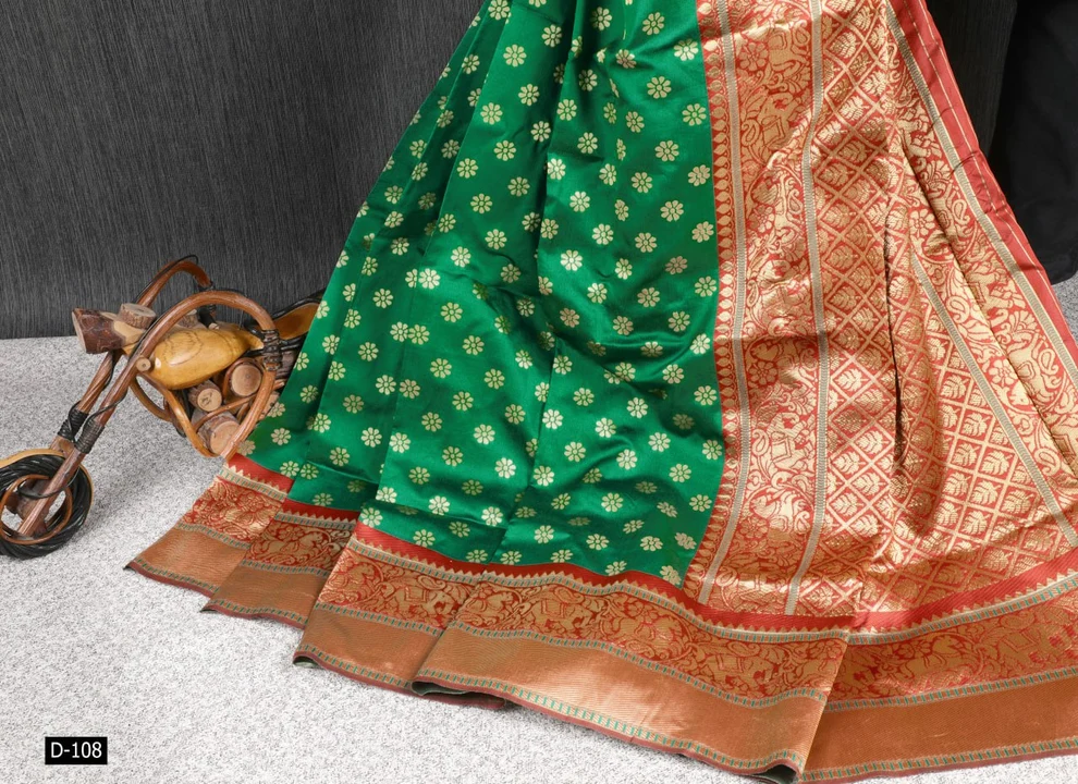 Kanchipuram Silk Saree With Blouse Piece  uploaded by Ishita Enterprise on 4/28/2023