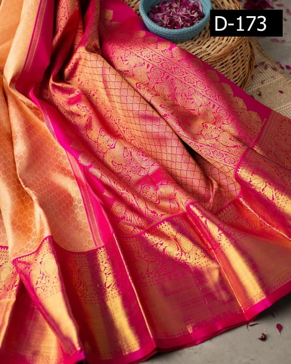 Kanchipuram silk saree  uploaded by Ishita Enterprise on 4/28/2023