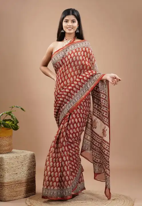 Kota doriya saree  uploaded by Pooja handicrafts  on 4/28/2023