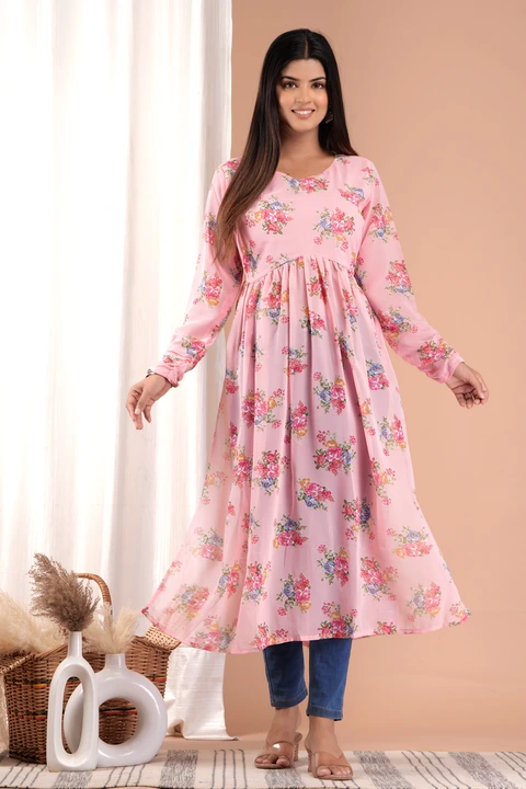 Gorgette nyra kurti uploaded by business on 4/28/2023