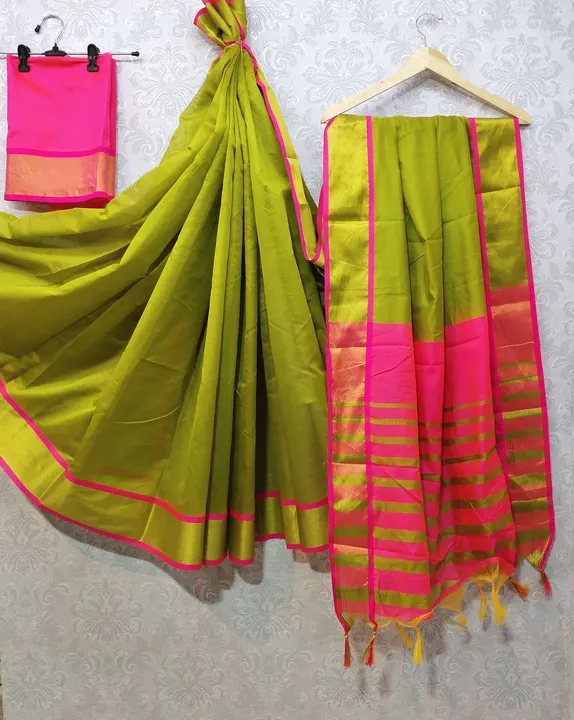 Cotton Silk Designer saree uploaded by LIVA FAB on 4/28/2023