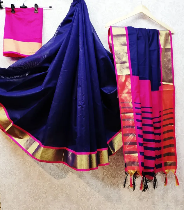 Cotton Silk Designer saree uploaded by LIVA FAB on 4/28/2023