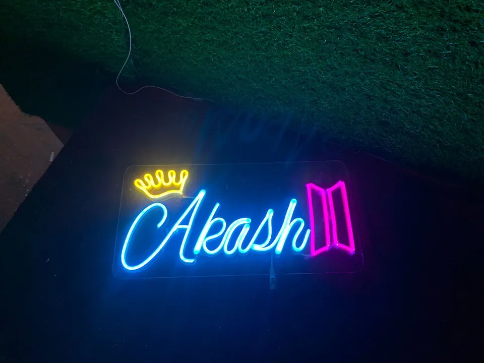 Akash neon sign for occasions or decoration items  uploaded by Shyam enterprises on 4/28/2023