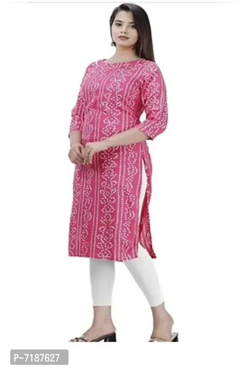 Elegant Rayon Printed Straight Kurta For Women uploaded by Raj Garments on 4/28/2023