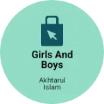 Business logo of Girls and boys fashion Shop