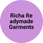 Business logo of Richa readymade garments industry