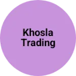 Business logo of Khosla trading