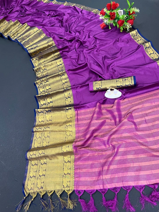 Banarasi silk jacquard work designer saree uploaded by LIVA FAB on 4/28/2023