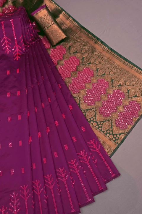 Rich pallu with zari flower and buti design saree  uploaded by DHANANJAY CREATIONS on 4/28/2023