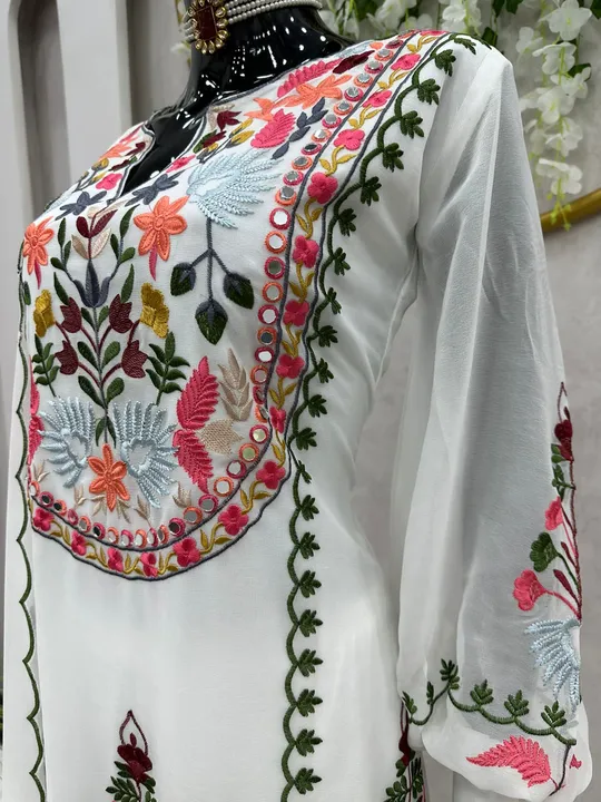 Designer white dress 👗 RTC&5541 uploaded by Fatema Fashion on 4/28/2023