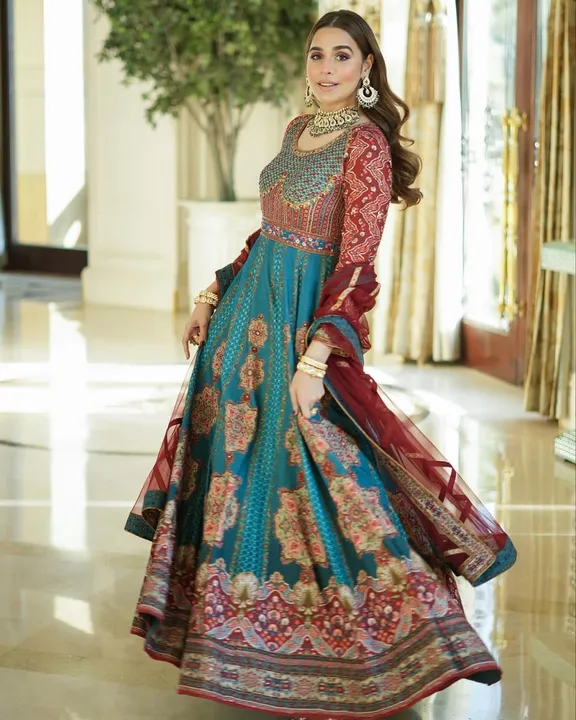  PRESENTING NEW DESIGNER  PRINTED ANARKALI GOWN LC&1032 uploaded by Fatema Fashion on 4/28/2023
