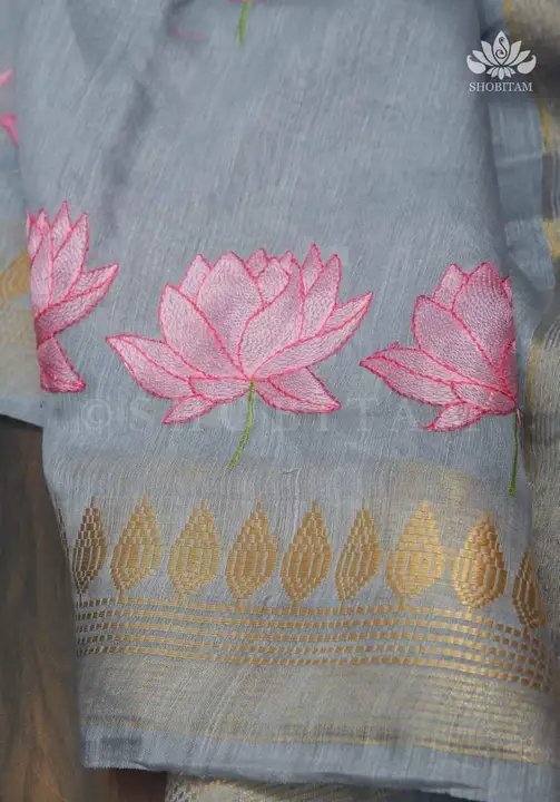 Tussar silk work saree uploaded by WeaveMe India on 5/28/2024