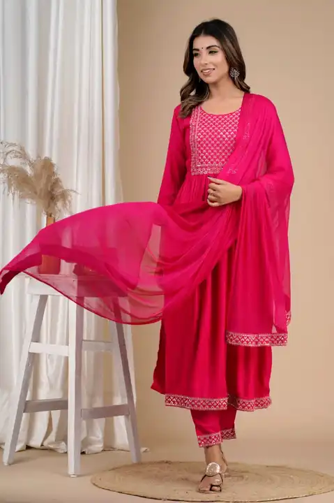 Nayera cut dress with dupatta uploaded by business on 4/28/2023