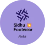 Business logo of Sidhu 💥 Footwear
