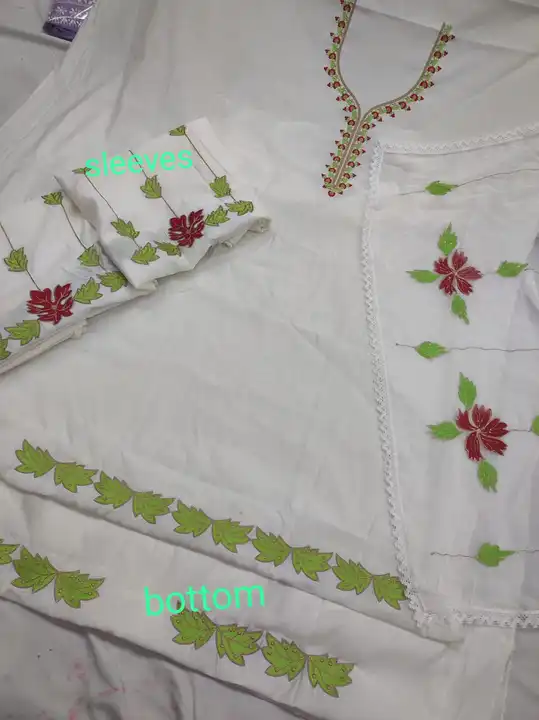 Masleen cotton suit with pure dupatta  uploaded by Manish sales on 4/28/2023