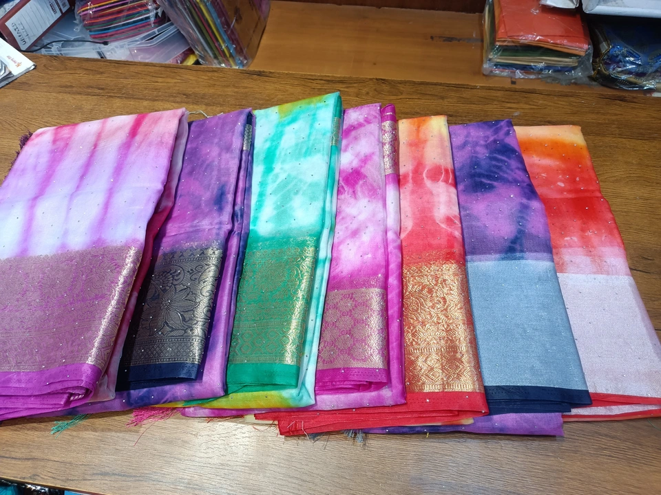 Orgenza multi colour only 449 uploaded by Saree wholesale on 4/28/2023