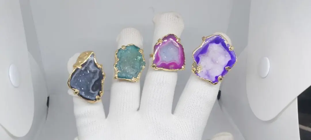 Druzy rings uploaded by Km Handicrafts on 4/28/2023